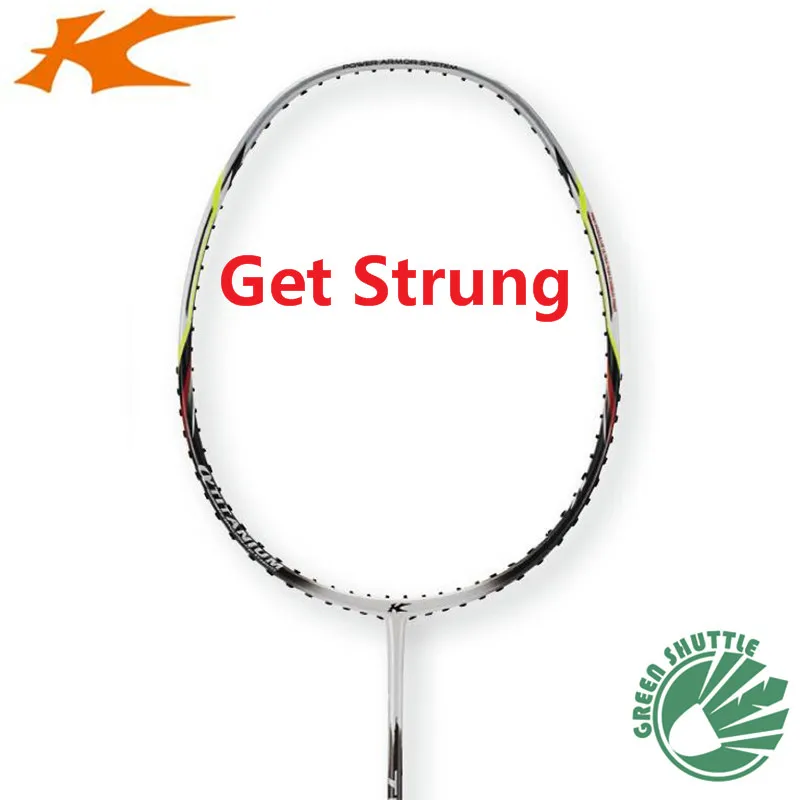 T20PTWhite-GetStrung Настоящий Kason полностью углеродистая ракетка для бадминтона скоростной Тип T20-PT ракетка с бесплатным подарком Eastic& Durable - Цвет: T20PTWhite-GetStrung