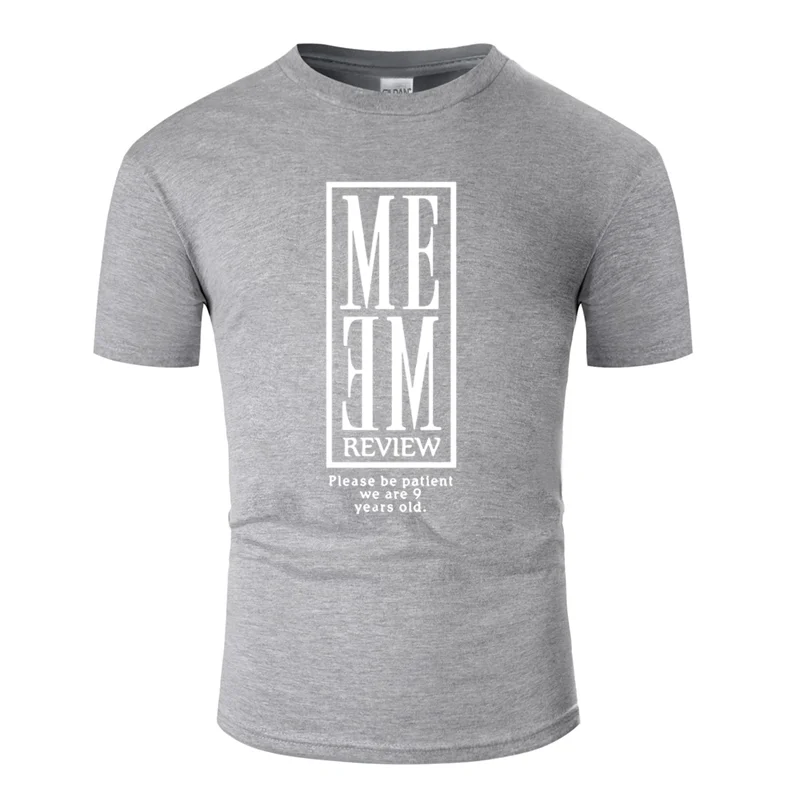 Graphic meme review merch футболка для мужчин,, крутая, солнечный свет, Мужская футболка юмористического размера плюс, 3xl, 4xl, 5xl, хип-хоп - Цвет: Men-Gray