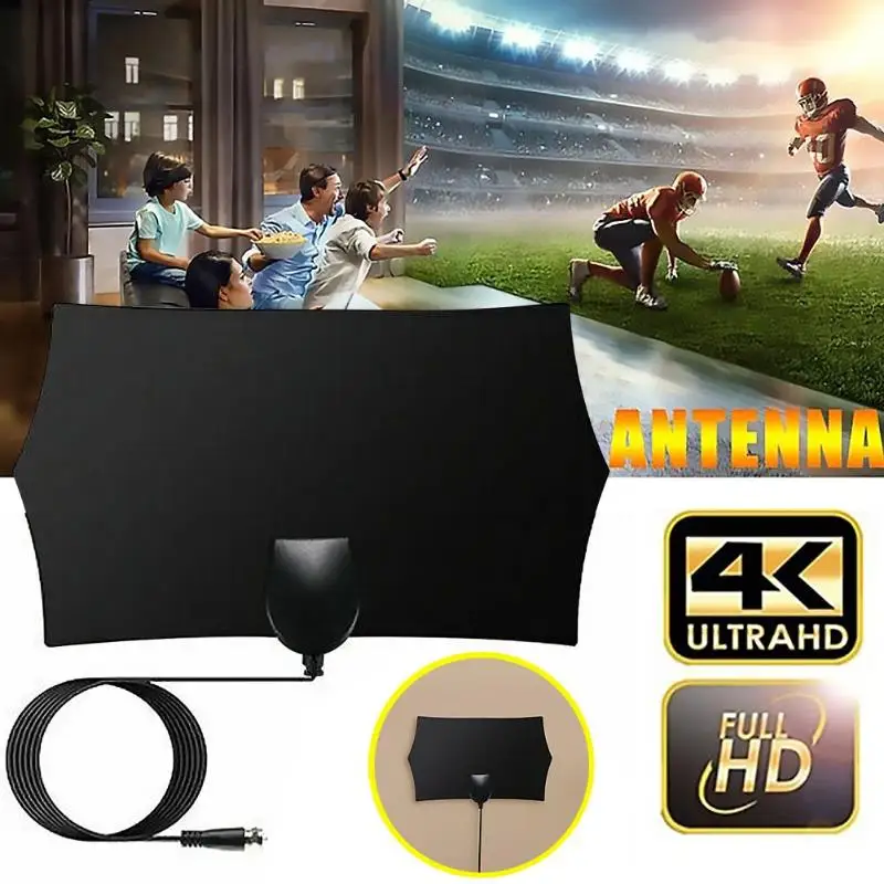 Jt0176 960 милей 1080P внутренний цифровой 4K HDTV антенна Приемник сигнала усилитель на всех fm-каналах очень хороший прием