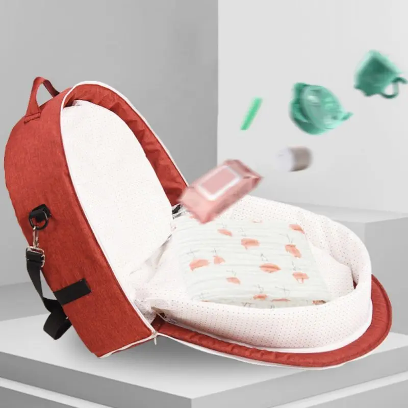 Детская кровать для путешествий Защита от солнца москитная сетка дышащая детская корзина для сна с игрушками переносная люлька для ребенка Складная