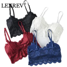 Сексуальные кружева Bralette труба топы бандо Лето Для женщин кружевной бюстгальтер танки топы бандо Жилет для девочек нижнее белье сексуальное женское белье плюс Размеры