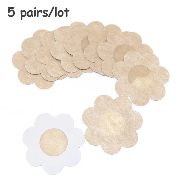 Flower CXZD 10 шт.(5 пар) Женские Невидимые Ленты для подтяжки груди, увеличивающие грудь, увеличивающие форму, наклейки для поддержки груди - Цвет: Flower