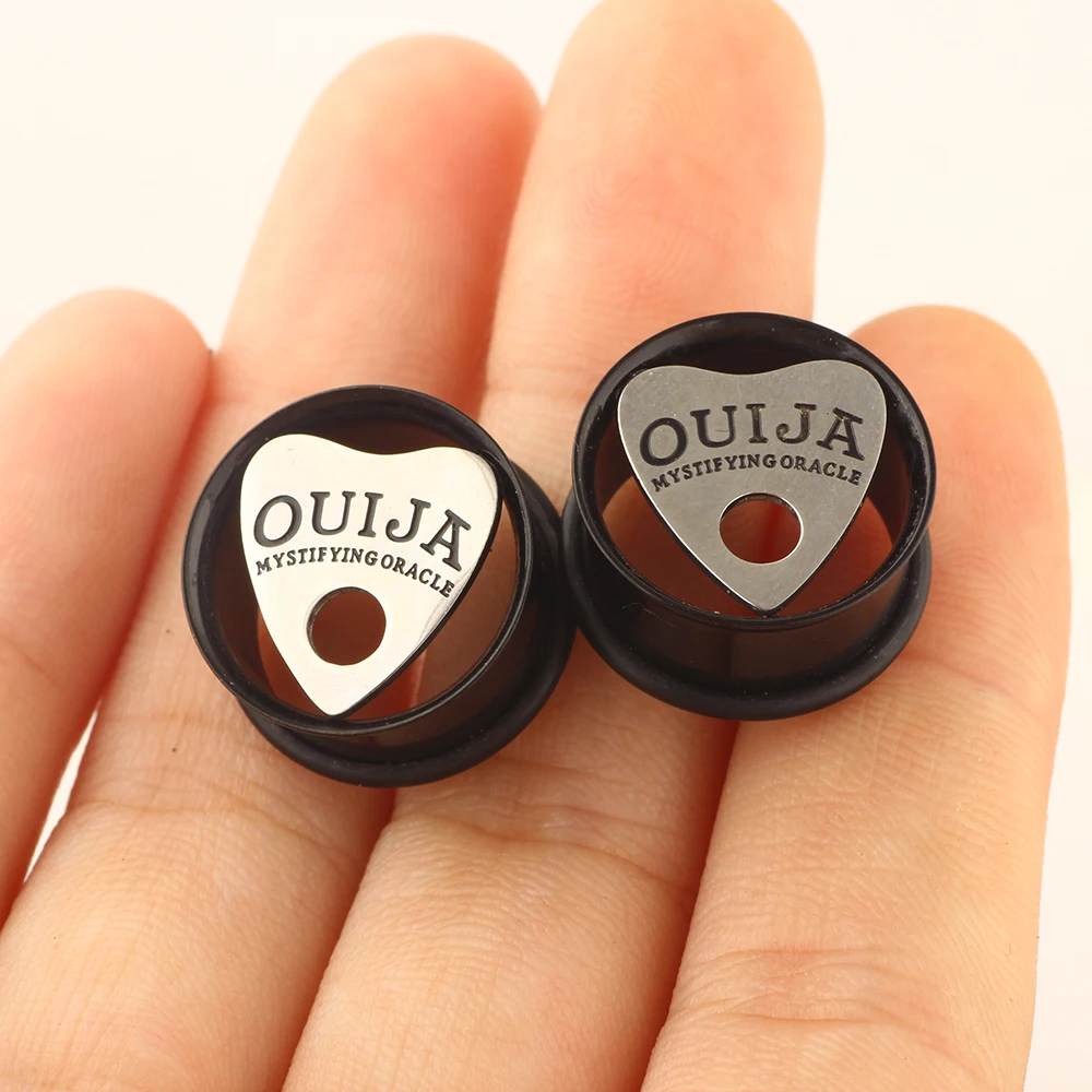 JUNLOWPY ушко ouija одиночный расклешенный телесный Tunne 8-16 мм ушные затычки измерительные серьги полые затычки расширитель уха растягивание