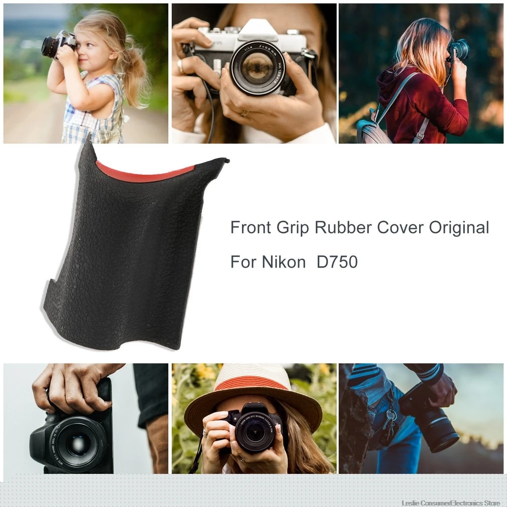 Для Nikon D750 Передняя рукоятка резиновая крышка с клейкой задней частью камера Замена блок Ремонт Запчасти комплект dropshpping горячая распродажа