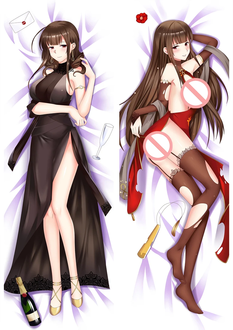 Аниме Девушки спереди Dakimakura Чехол персонажи DSR50& hk416 подушку Чехол Suomi& WA2000 обнимает тело наволочка - Цвет: S13