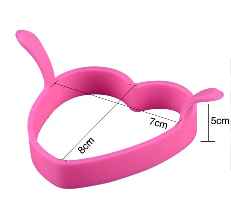 Силиконовая форма для омлета, блинная круглая форма в форме сердца, форма для яиц, форма для завтрака, сковорода, печь для яиц для омлета, Кухонная Плита
