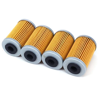 

Motorcycle 4Pcs Engine Oil Filter Machine Filter For Excf Sxf Xcf Xcfw Exc Xc Duke 125 250 390 450 500 525 690