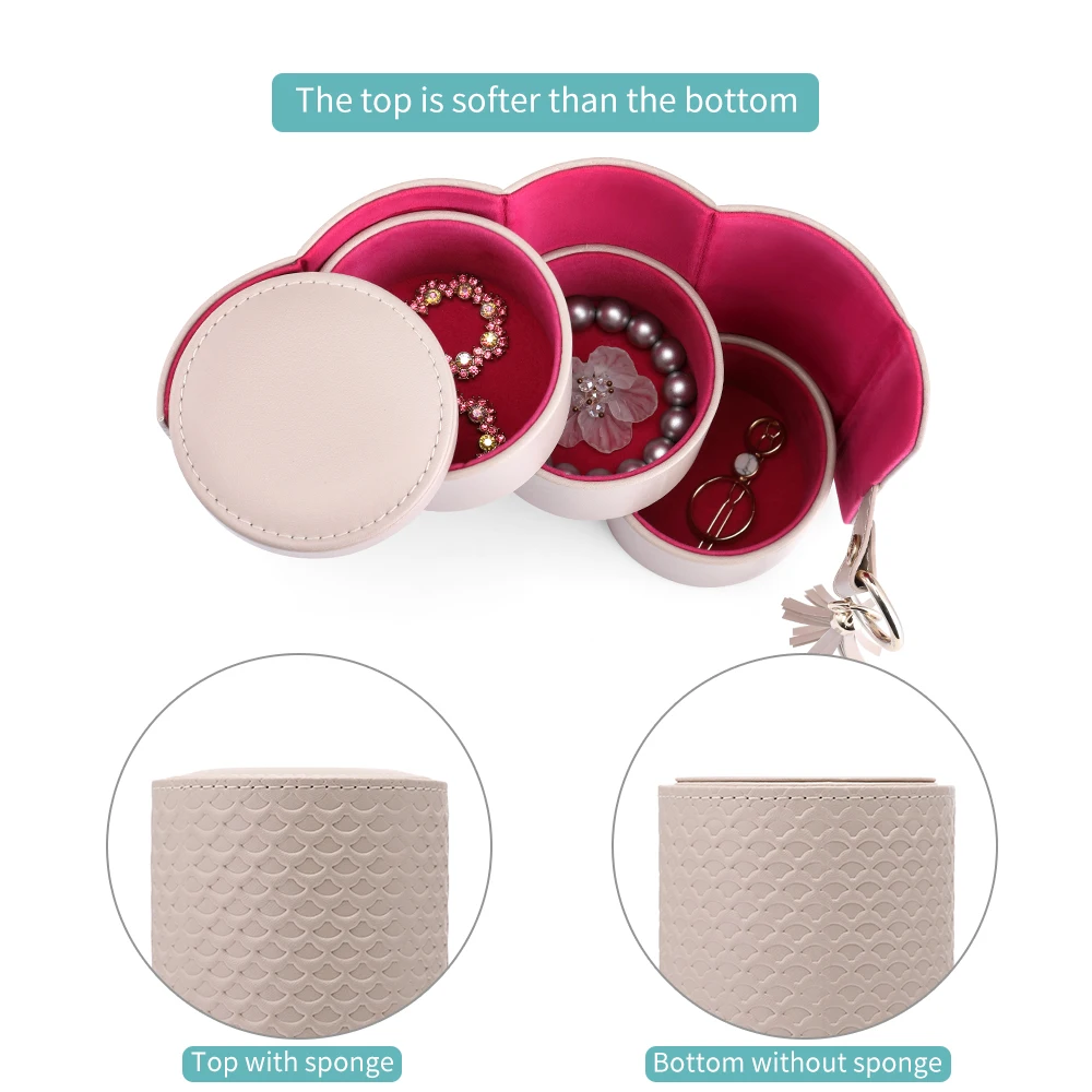 Vlando Путешествия шкатулка для ювелирных изделий чехол дорожный ящик