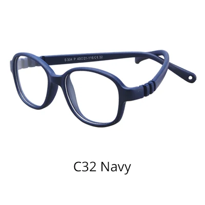 Солнцезащитные очки для детей, анти-синий светильник, блокировка, детские очки для девочек, оптическая оправа, прозрачные линзы, UV400, антибликовый фильтр, 0-4 - Цвет линз: Navy