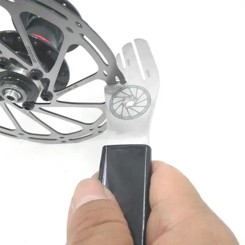 Велосипедный дисковый ключ для тормоза ротор MTB из нержавеющей стали выравнивание ремонт зазор противоскользящая ручка Набор инструментов аксессуары