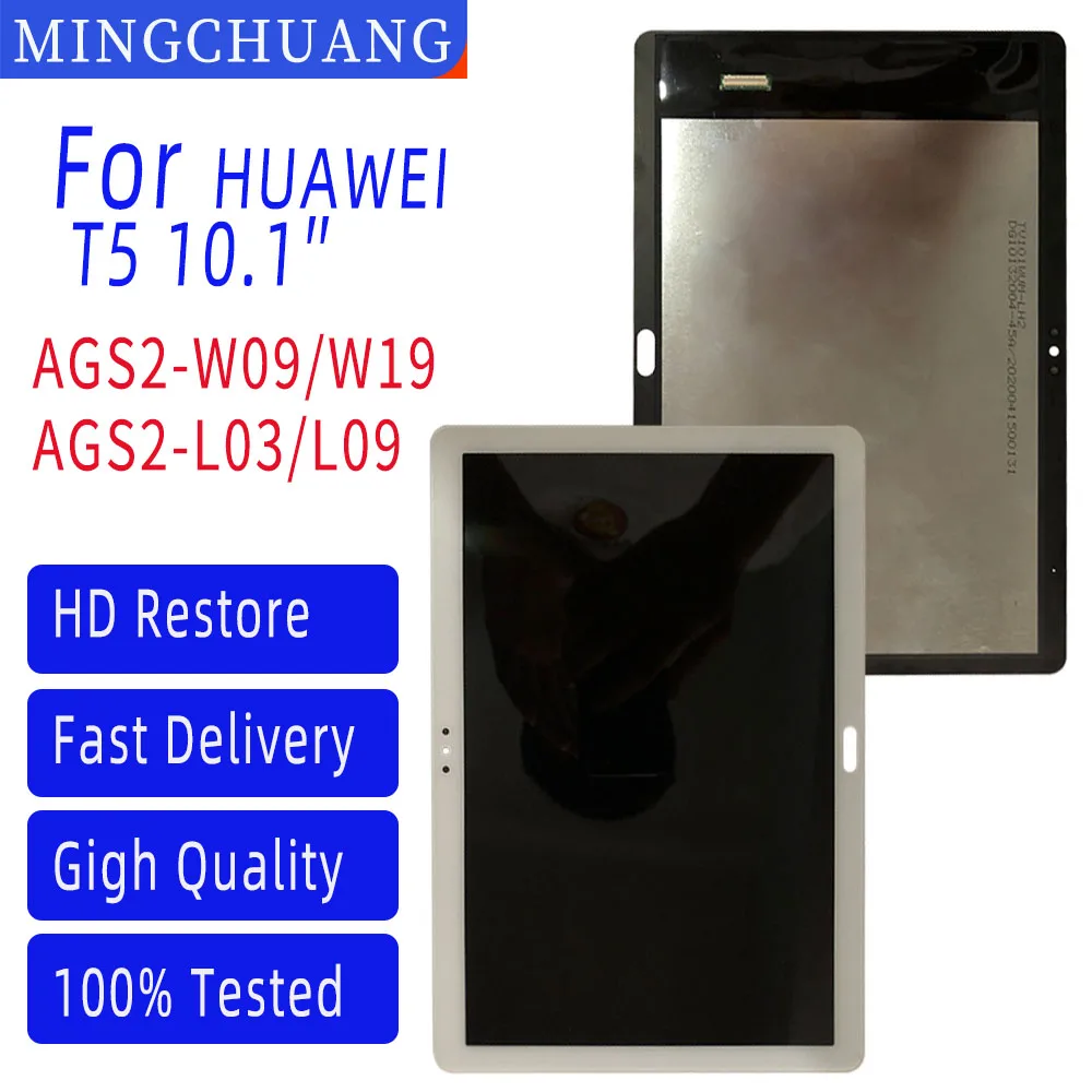  for Huawei Accessories LCD Screen and Digitizer Full Assembly  for Huawei MediaPad T5 10 AGS2-L09 AGS2-W09 AGS2-L03 AGS2-W19(Black) (Color  : Black) : Cell Phones & Accessories