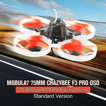 

2019 Happymodel Mobula7 75mm Mini Crazybee F3 Pro OSD 2S Whoop RC FPV Racing Drone Quadcopter with Upgrade BB2 ESC 700TVL BNF