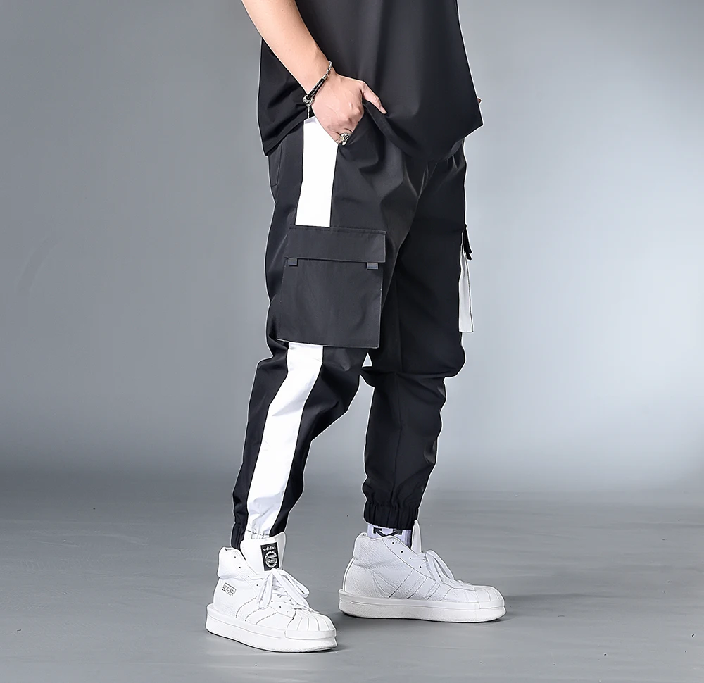 

7XL 6XL XXXXL Men Hip Hop Belt Cargo Pants Man Patchwork Overalls Japanese Streetwear Joggers Pants Men Designer Harem Pants