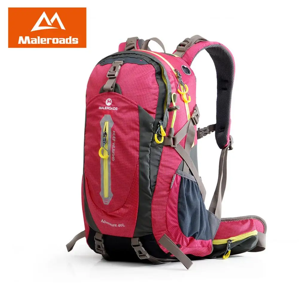 Maleroads рюкзак для кемпинга, походный рюкзак, спортивная сумка, рюкзак для путешествий на открытом воздухе, рюкзак для альпинизма, снаряжение для мужчин t 40 50L, для мужчин и женщин - Цвет: Rose Res
