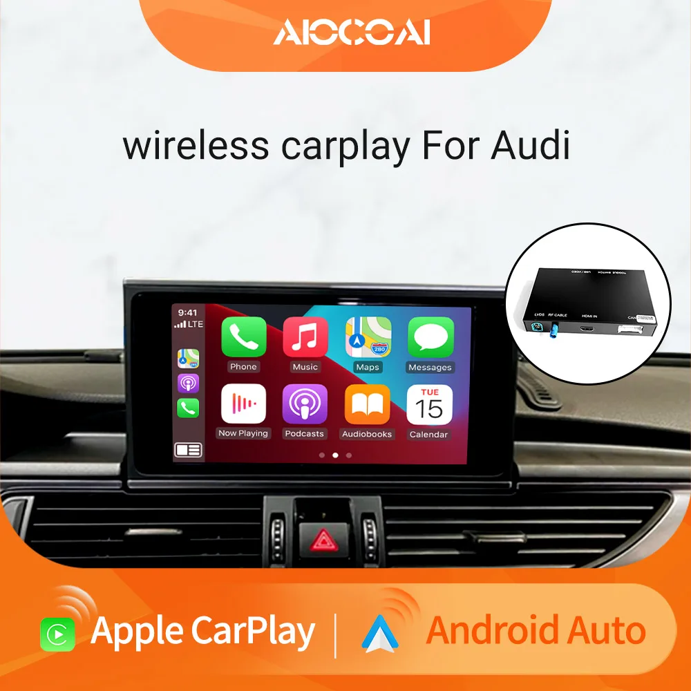 Wireless Apple Carplay Android Auto Interface Decoder For AUDI Q5
