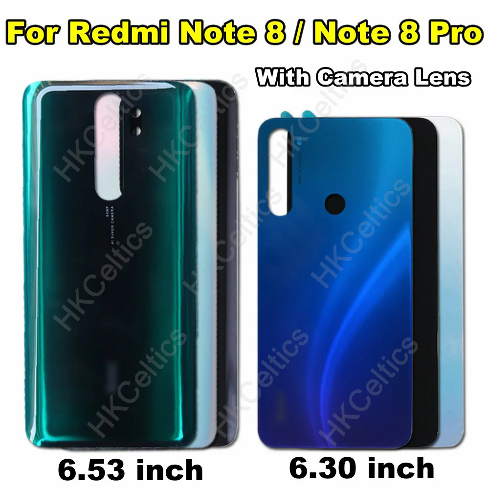 Чехол для батареи для mi Xiaomi mi, стеклянный чехол для Xiao mi Red mi Note8 Pro Note 8 Pro, задняя крышка для батареи с объективом камеры