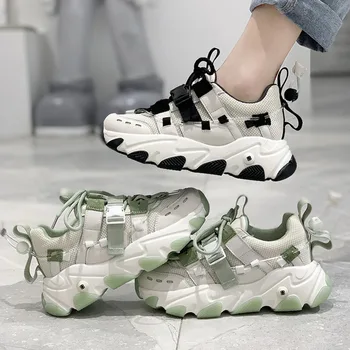 

2020 Women Designers Chunky Sneakers Fashion Old Dad Shoes Casual Shoes Woman Female Basket Sports Trainers Platform Sneaker