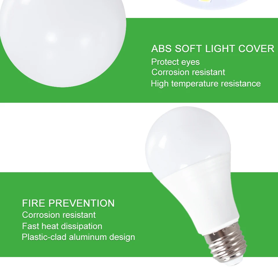 YCZWEY LED Bulb E27 LED Lamp AC 220V 110V 3W 6W 9W 12W 15W 18W Lampada LED Spotlight Table Lamp Lamps Light Indoor Lighting (6)