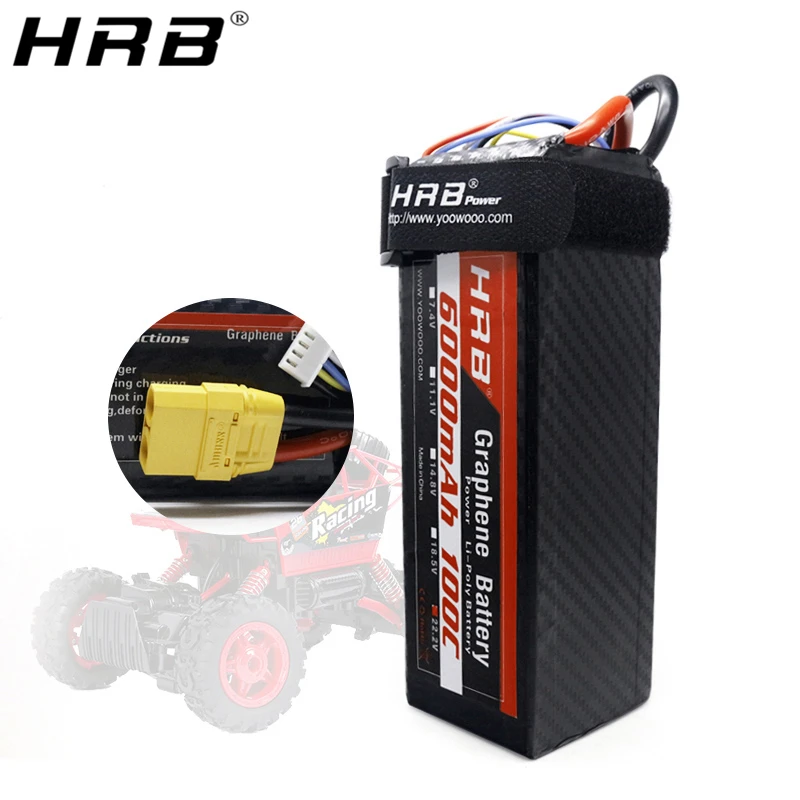 Графеновый литий полимерный аккумулятор HRB 22 2 в 6000 мАч 6S 100C XT90 EC5 T Deans XT60 XT150 RC Racing FPV