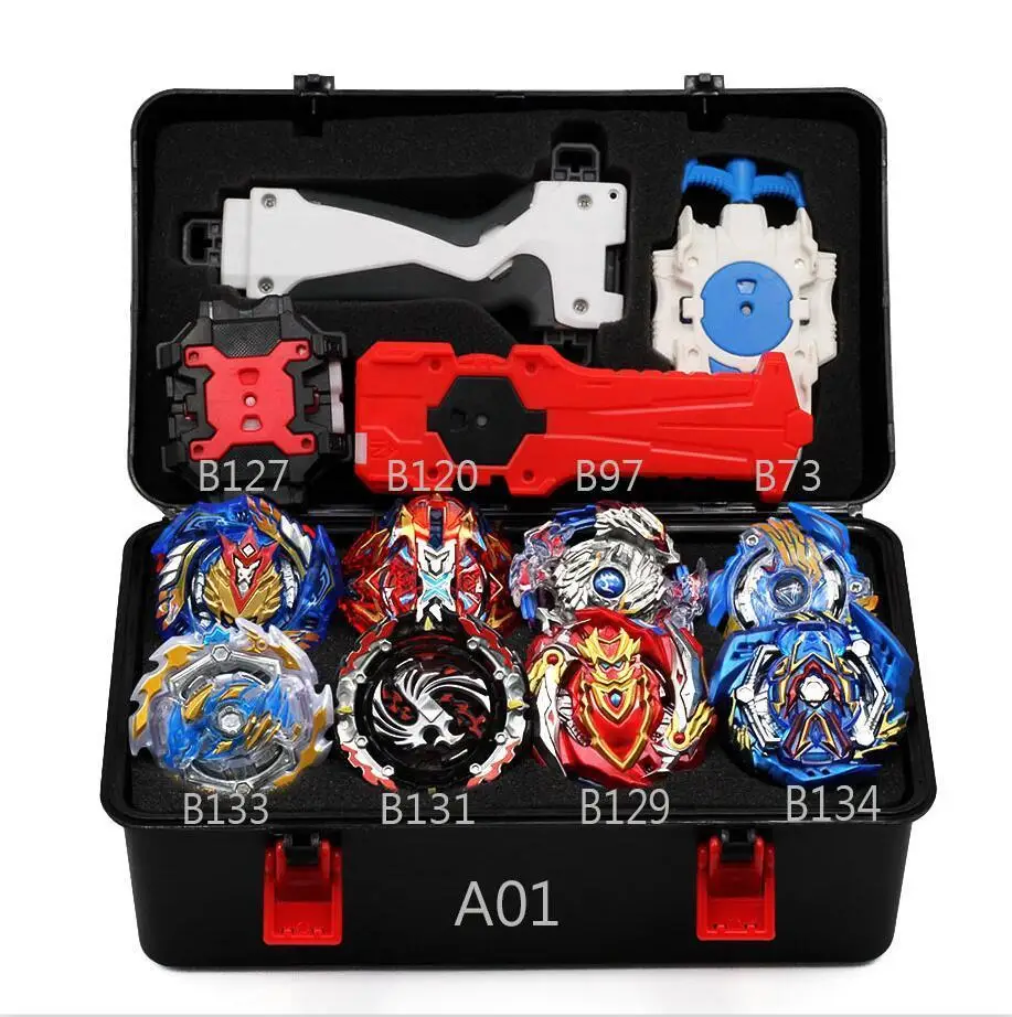 Beyblade Burst B139 B134 B131 Металл Fusion 4d с 4 пусковым устройством Bayblade Burst волчок Рождественский подарок для детей игрушки
