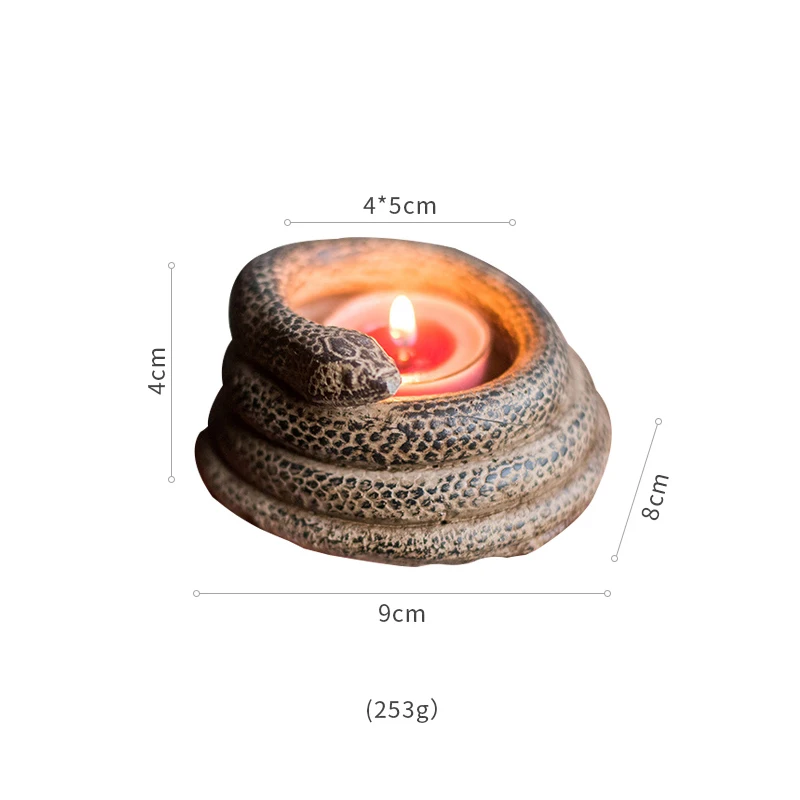 snake-design-distressed-concrete-decorative-tea-light-candle-holders