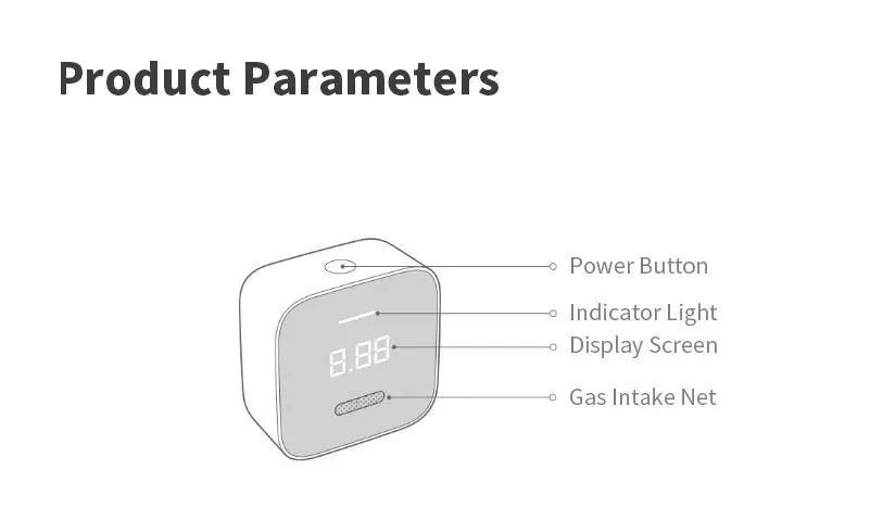 Xiao mi Bluetooth Honeywell монитор формальдегида HCHO OLED температура Hu mi dity сенсор детектор газа работает для mi Home App