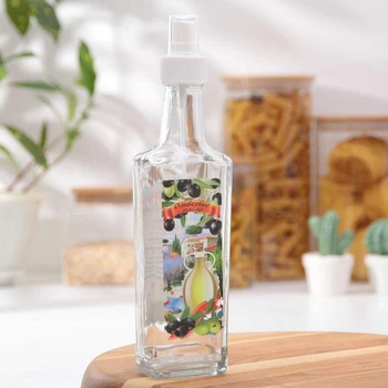 

250 ml olive oil bottle with push-button spray