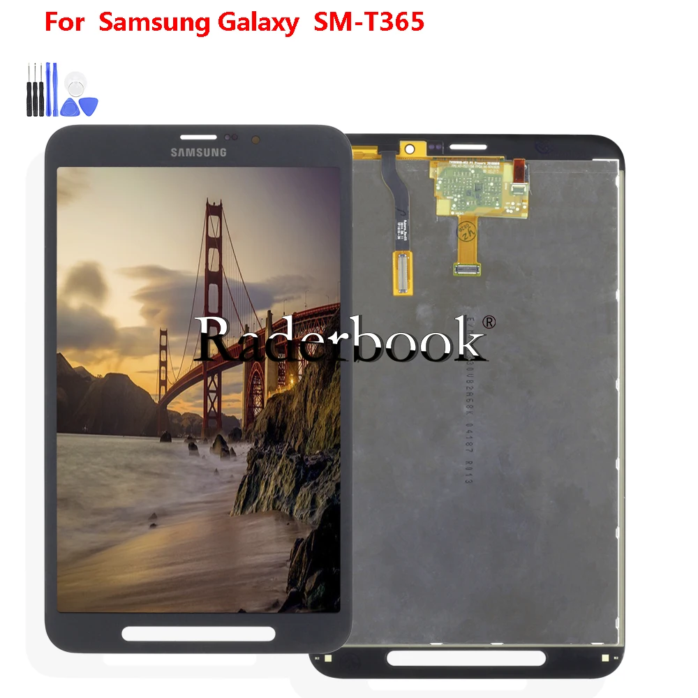 Display Lcd para Samsung Galaxy Tab Active Lte Sm-t365 Tela de Toque Digitador Assembléia 8