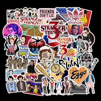 

50Pcs/Set Stranger Things 3 Stickers For DIY Luggage Phone Laptop Graffiti Stickers Vinly Waterproof DIY Decals