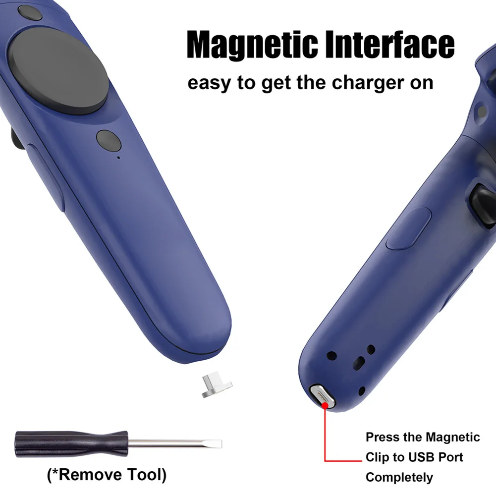 

Wireless Charging Station Magnetic Dual Charging Stand for HTC VIVE VR Controller OUJ99