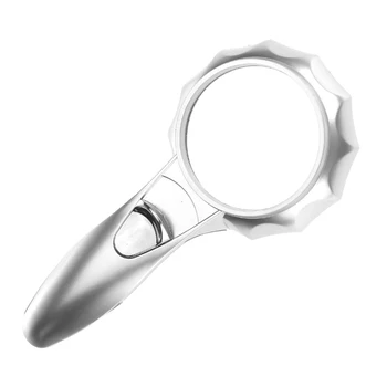 

Illuminated 6x LED Light Hand Held Pocket Reading Map Magnifier