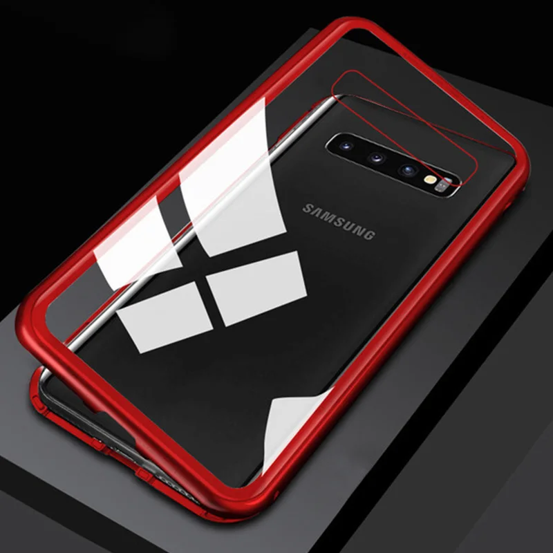 Полное покрытие магнитной Металлической Рамки чехол для samsung Galaxy ...