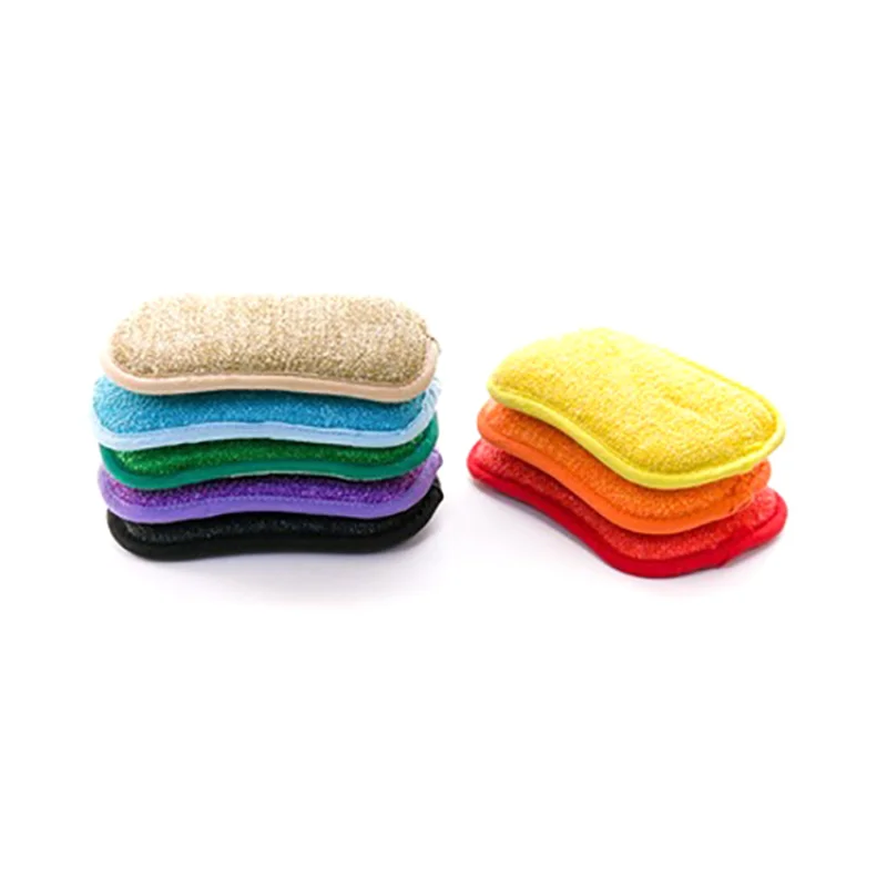 5/10/20PCS Scrub Sponges for Dishes Non-Scratch Microfiber Sponge Non Stick Pot Cleaning Sponges Kitchen Tools Wash Pot Gadgets