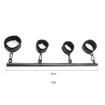Leg Spreader Bar Handcuffs Ankle Wrist Cuffs Slave BDSM Bondage Equipment for Couples Detachable Sex Toys for Women Adult 18 2