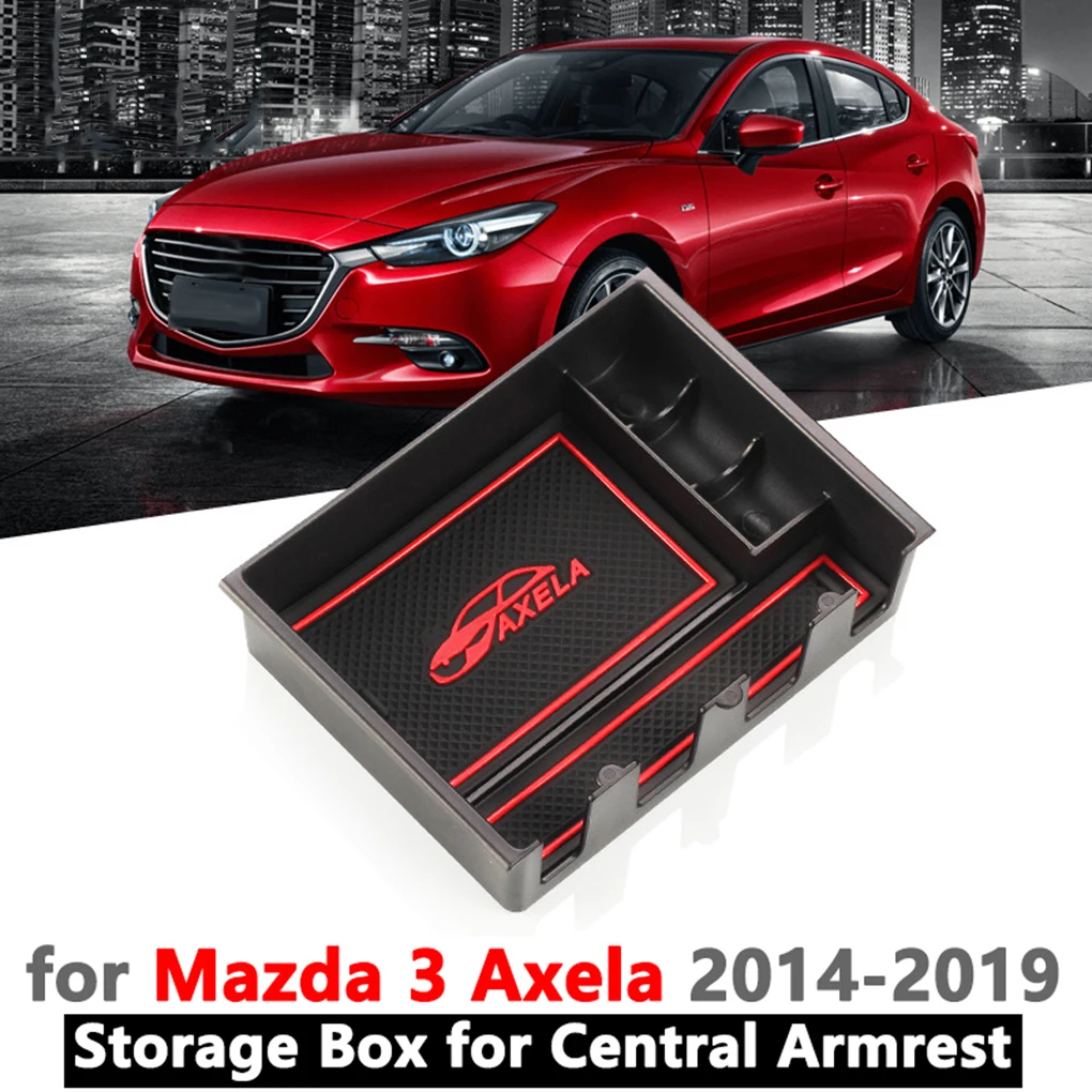 Замена для Mazda 3- центральная консоль подлокотник коробка для хранения мелочей лоток Органайзер Tidying поддон