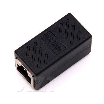 

LAN RJ45 Female Connector Cat7/6/5e Ethernet Adapter 8P8C Network Coupler Extender Extension Cable for Ethernet Cable