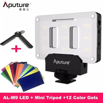 

Aputure AL-M9 Pocket LED Video Light Studio Light on Camera Rechargeable Photo Light CRI/TLCI 95 for Canon Wedding Filmmaking