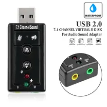 Carte son externe 7.1 USB vers Jack 3.5mm, adaptateur Audio pour casque, microphone, pour Mac Win, Android, Linux, nouveau