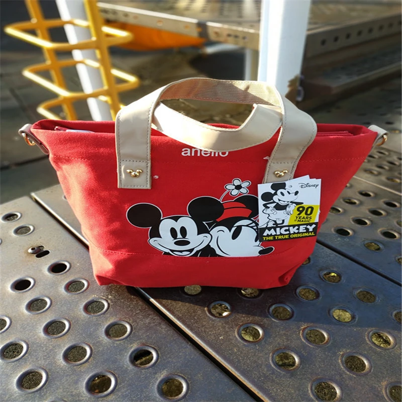 

Disney Cartoon Mickey Mouse Women's Canvas Bag Shoulder High Capacity Portable Cartoon Bag for Shopping Handbags