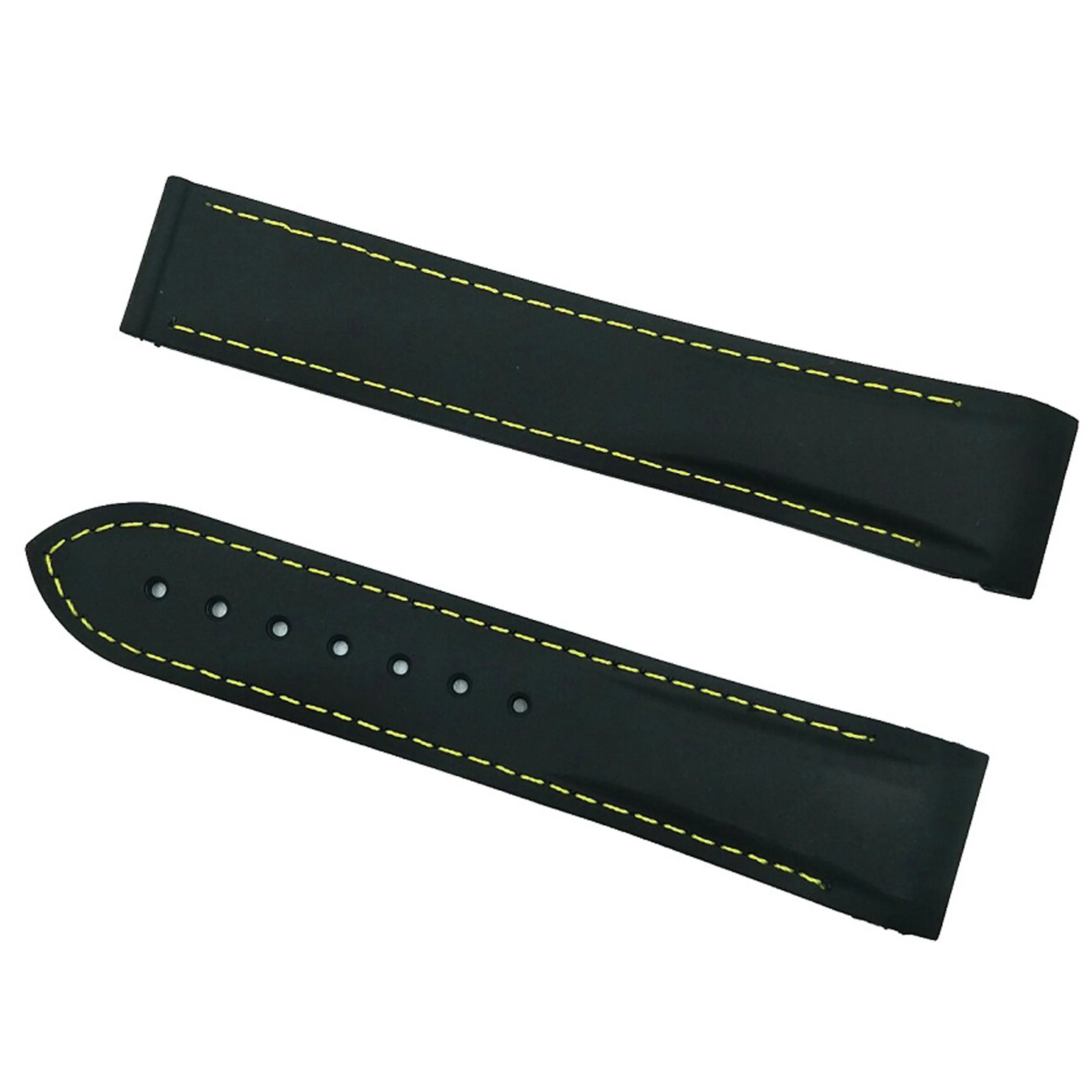 Silicone Watch Bands For Omega Seamaster Ocean Watch Band Strap High Quality Watch Bracelet Rubber Sports for Longines 20mm 22mm - Цвет ремешка: Black 3