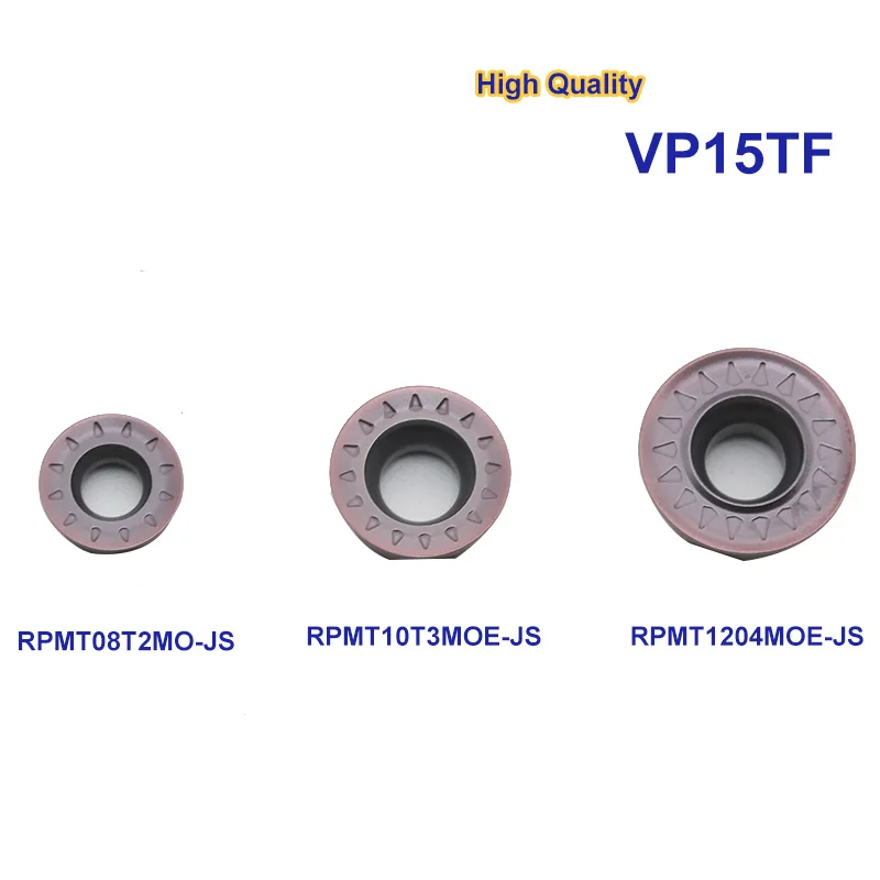 RPMT1204M0E milling cutter tool carbide inserts R5 10pcs RPMT1204M0E-JS VP15TF