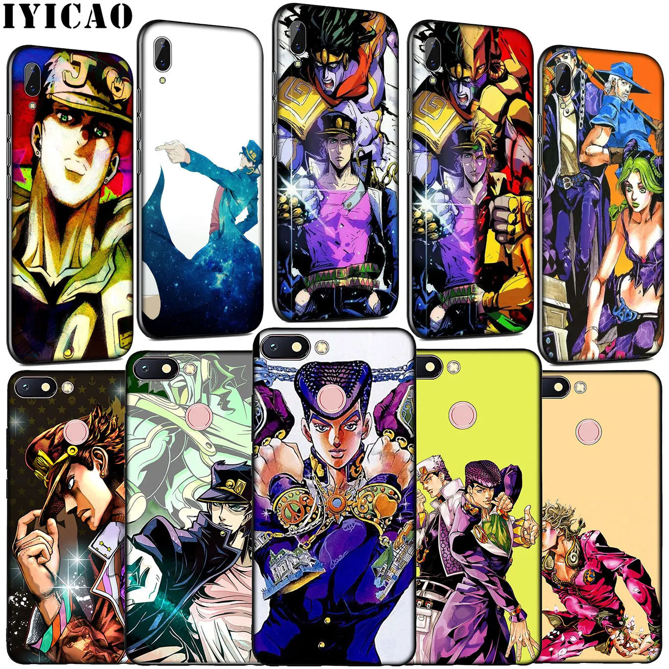 Мягкий силиконовый чехол IYICAO JoJo для Xiaomi Redmi Note 8 8T 8A 7 7A 6 6A 5 5A K30 K20 Pro GO S2 |