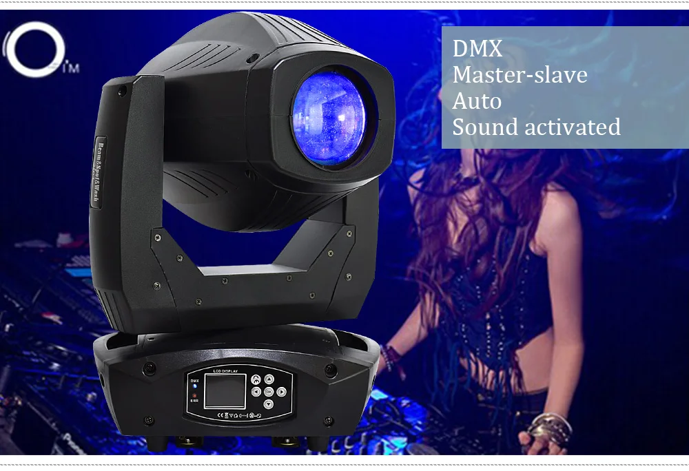 Professional stage lighting 200w 3in1 moving head light rainbow effect for dj equipment