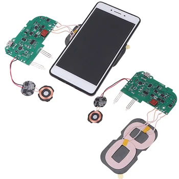 

1pc 3 IN 1 Qi Fast Charging Wireless Charger PCBA DIY standard Accessories transmitter module coil circuit board 5W 9V