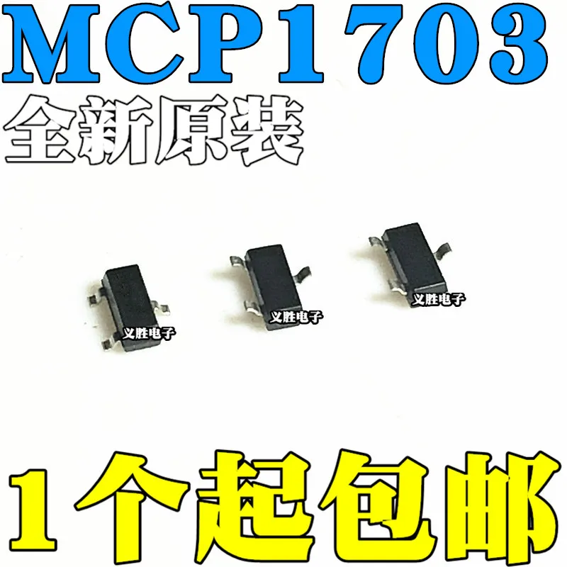 3 Pz Nuovo E Originale Mcp1703T-3302E/Cb Sot23 Basso Dropout Regolatore Lineare Ldo Patch Regolate, Chip Ic Integrato, Tensione R