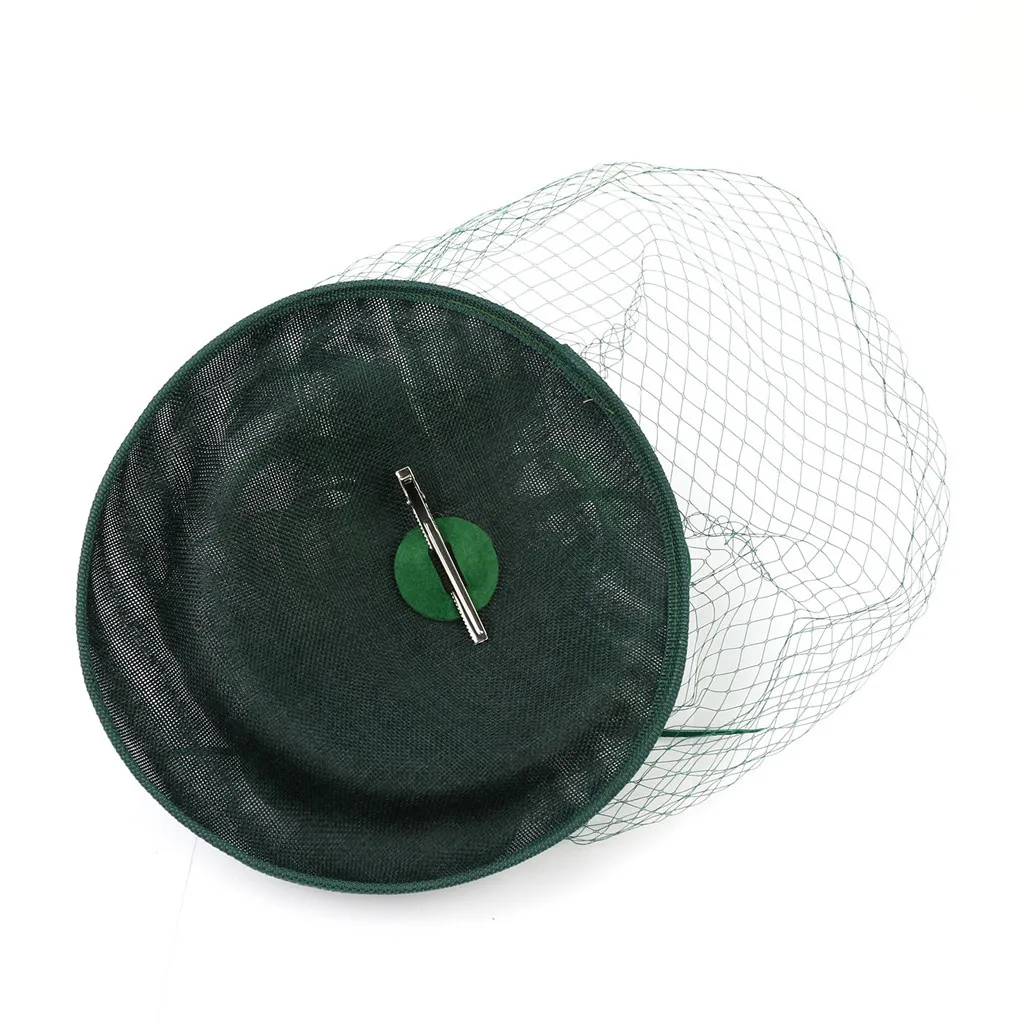 Дамская модная резинка для волос NewLadies HeaddressFashion элегантная шляпа ремень цветок перо вечерние Hat аксессуары для волос# g2