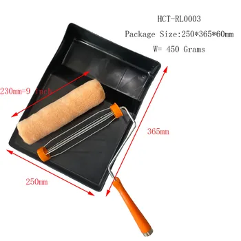 

Brakeman Painting Kit 3Pcs 9 inch 230mm set paint roller frame tray Polyester cover DIY Painting Supplies Wall Treatments