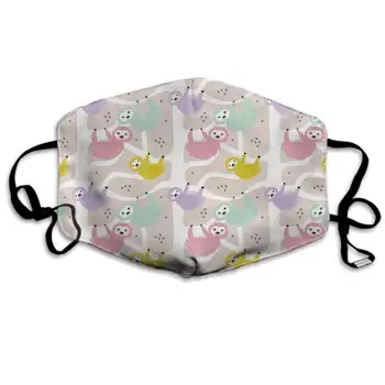 

Comfortable Two Layer Dust Mask, Soft Sloth Animal Cute Face Mask Cover Mouth For Adults And Teens