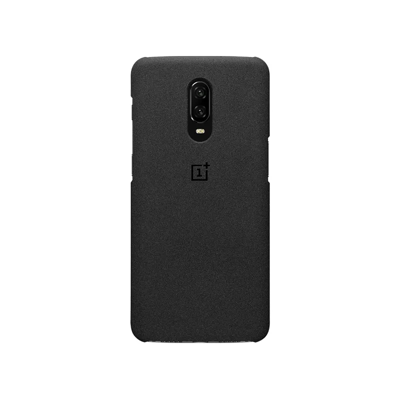 OnePlus 6T защитный чехол Karbon песчаник идеальное соответствие надежная защита заниженный профиль поднятый край - Цвет: Sandstone black