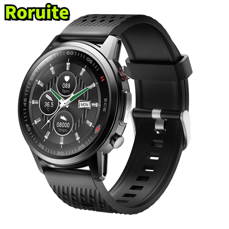 2021 New Man's Smart Watch Black Alloy Case Motion Tracking ECG Laser Health Monitoring Smartwatch Suitable for Men And Women